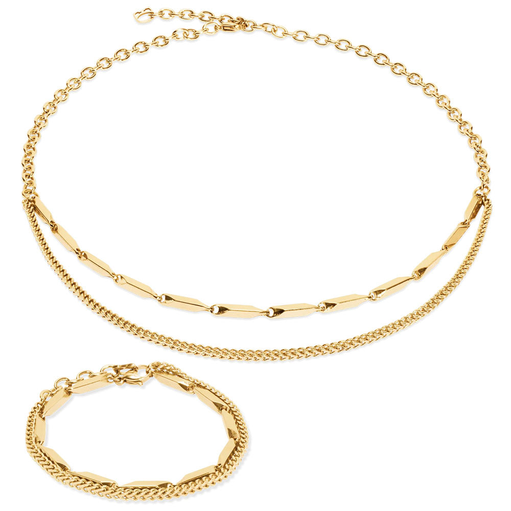 Coeur De Lion Armband Twisted Layers Edelstahl Gold