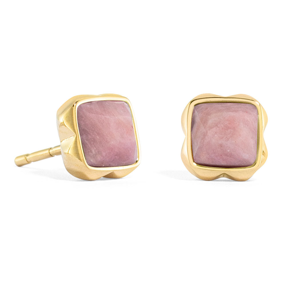 Coeur De Lion Ohrringe Birthstone Juli Rhodochrosit Gold