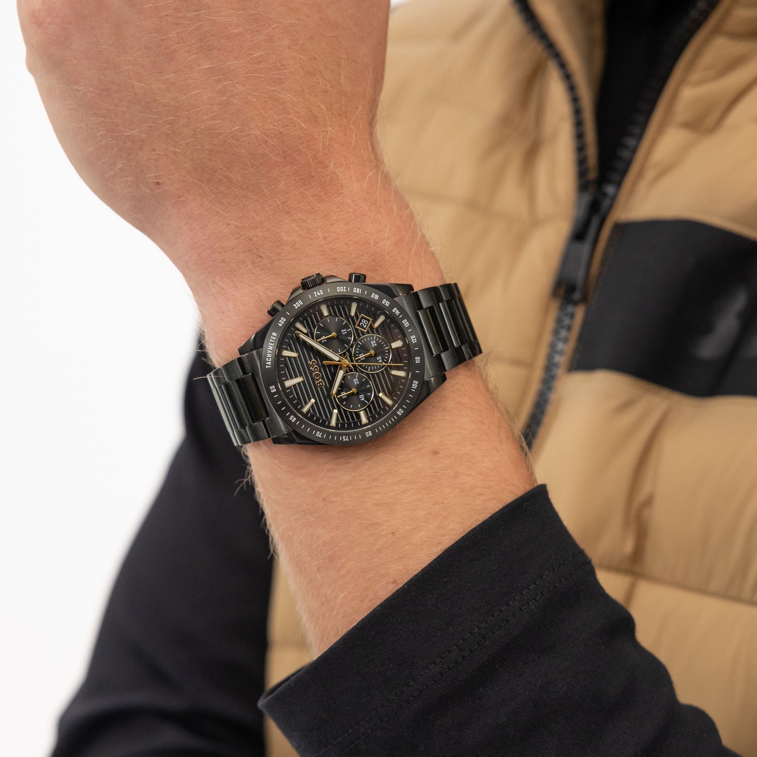 BOSS Herrenuhr Strike Chrono LE