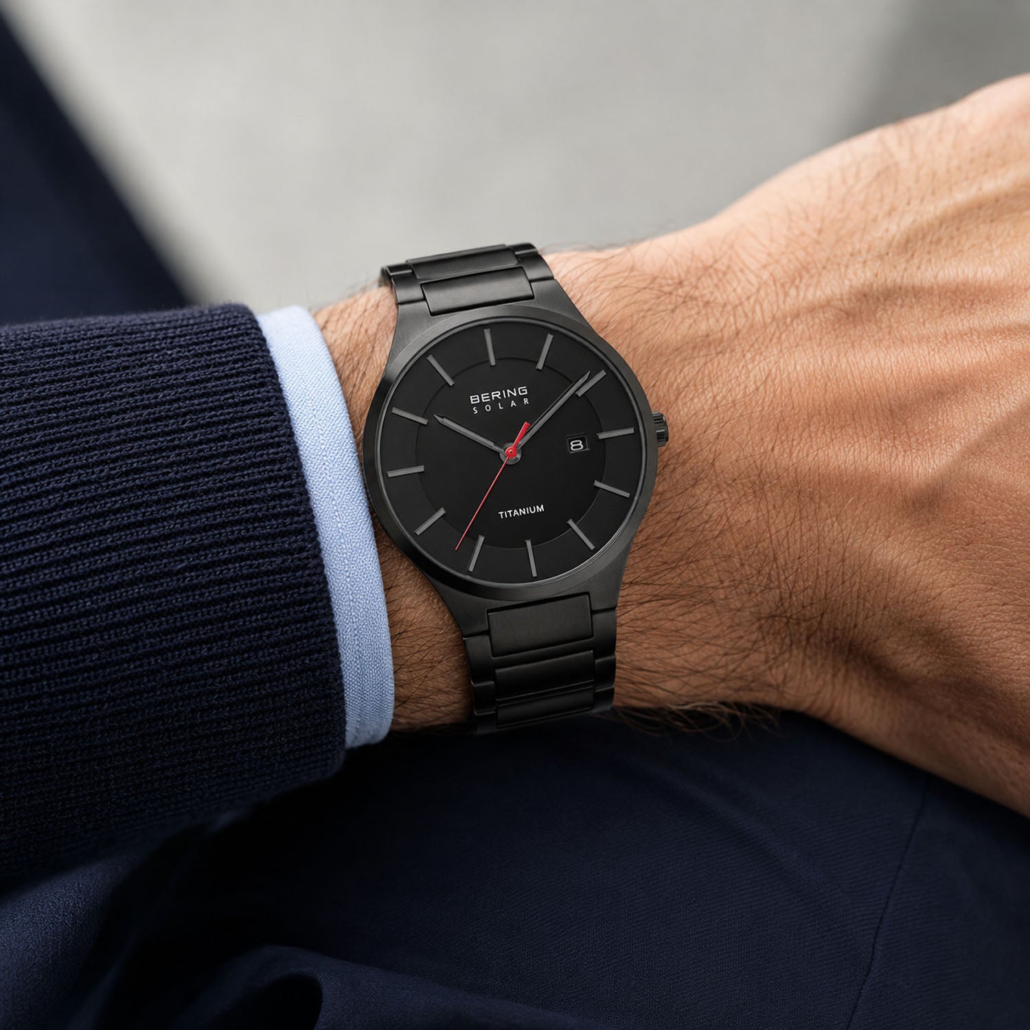BERING Solar & Titanium Herrenuhr