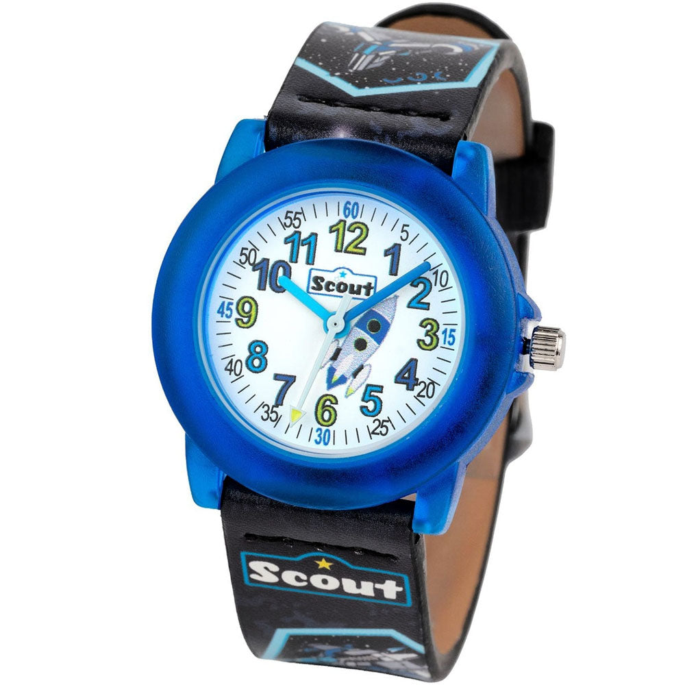 Scout Kinderuhr Crystal Space & Raumschiff