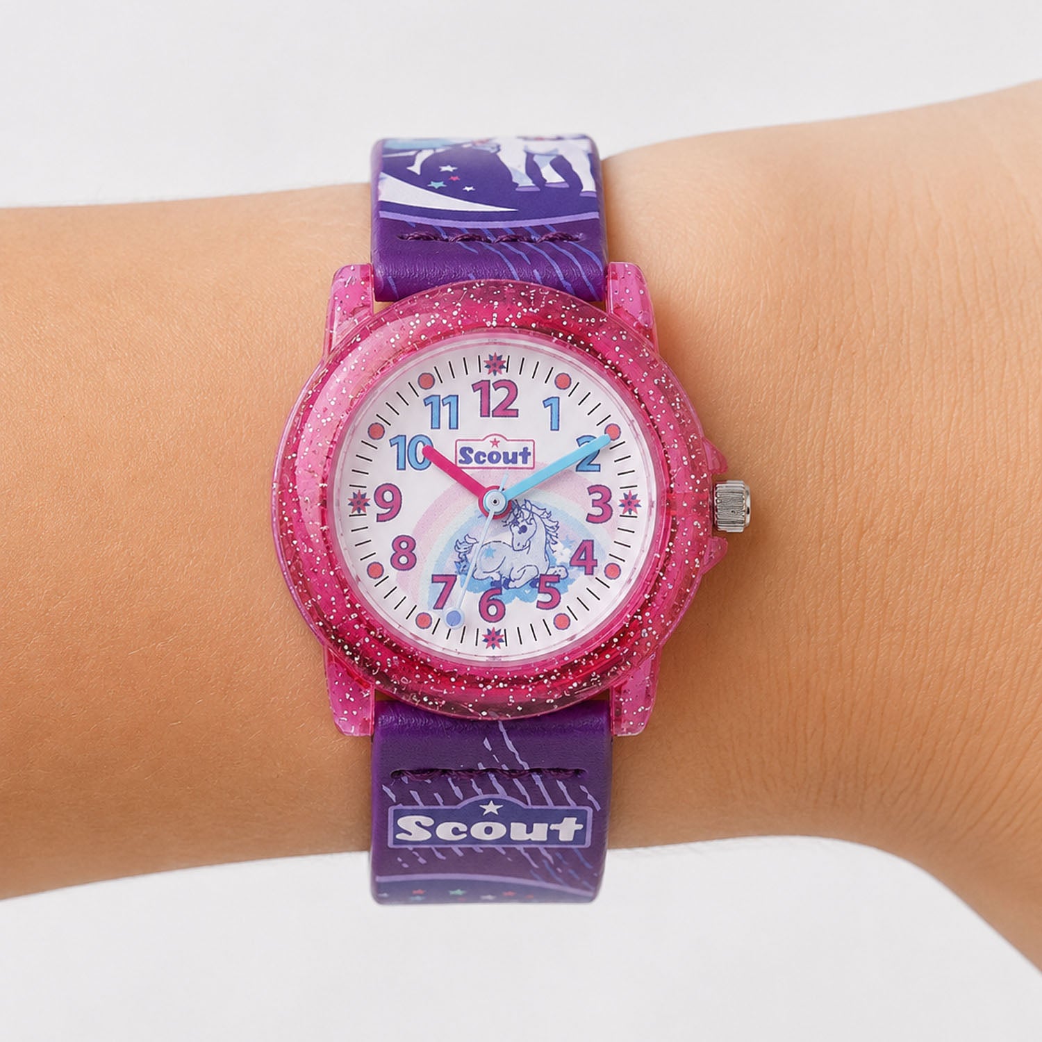 Scout Kinderuhr Crystal mit Elfe & Einhornmotiven