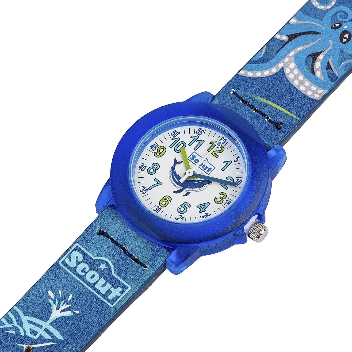 Scout Kinderuhr Crystal Blue Sea Unterwasserwelt & Wal