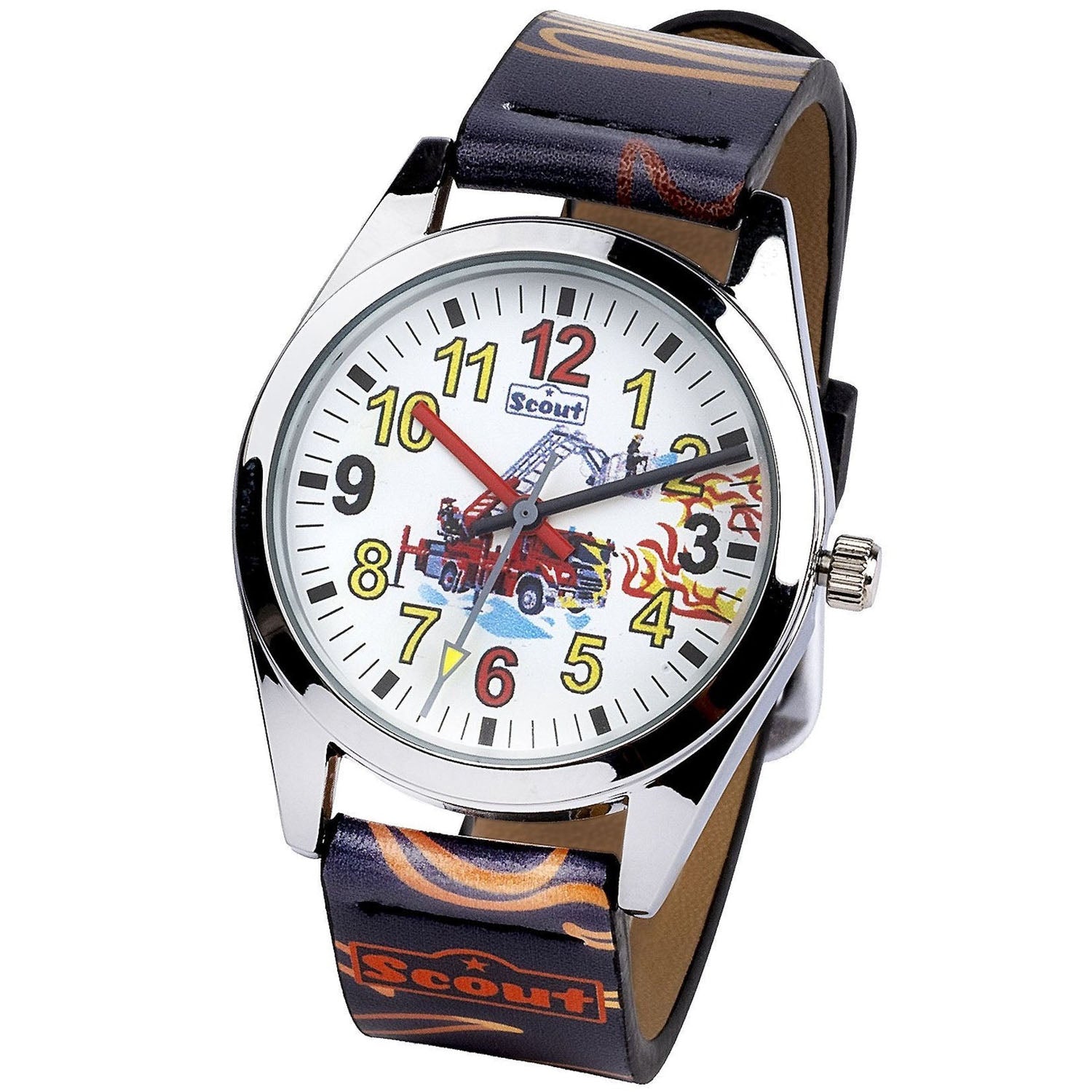 Scout Kinderuhr Classic Feuerwehr & Flammen