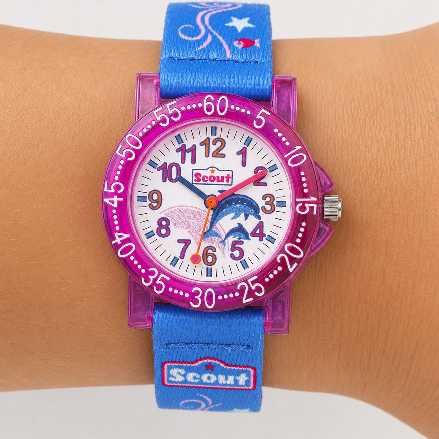 Scout Kinderuhr The IT-Collection mit Fisch- und Delfinmotiven
