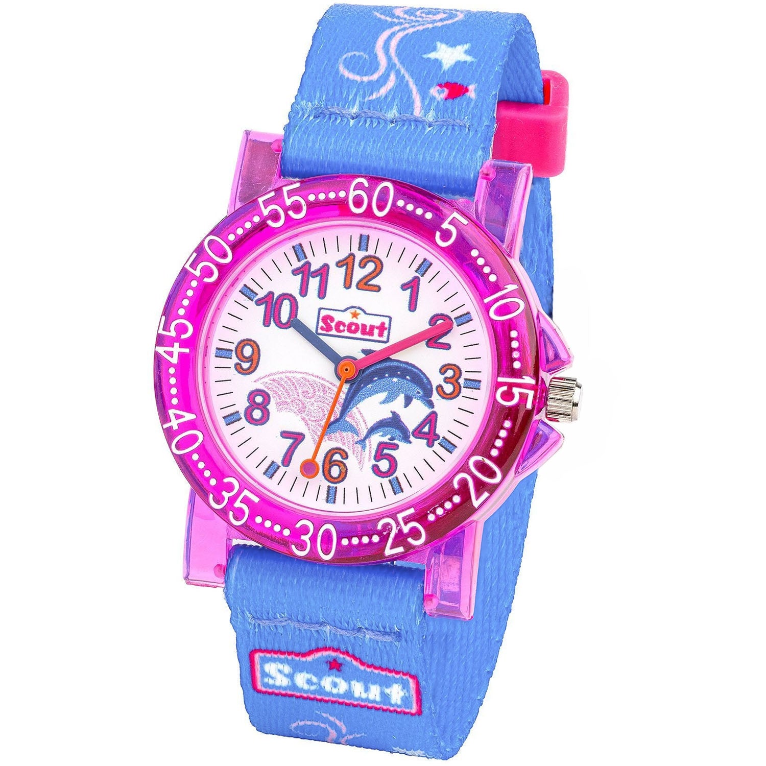 Scout Kinderuhr The IT-Collection mit Fisch- und Delfinmotiven