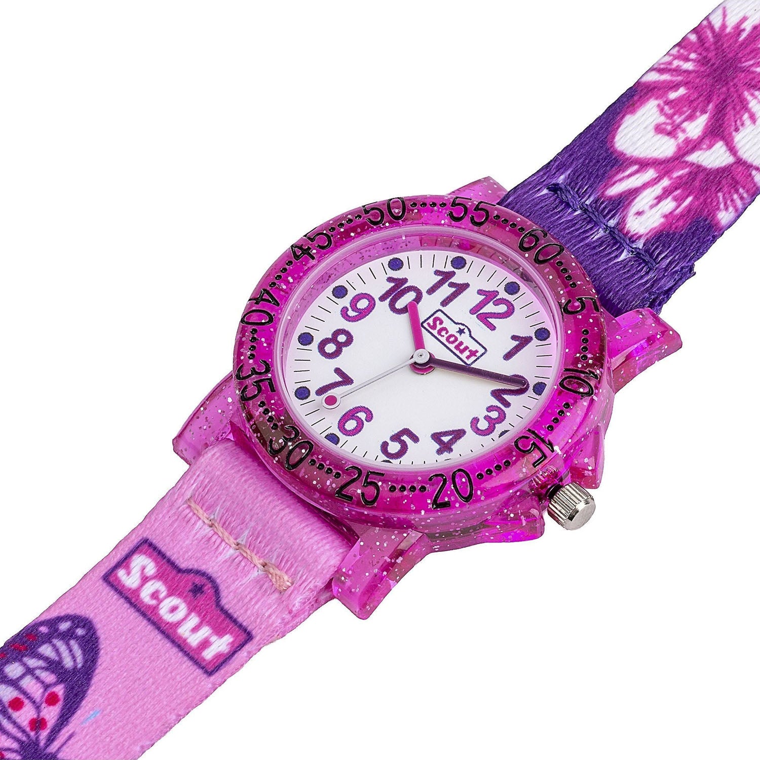Scout Kinderuhr The IT-Collection mit Blumen- & Schmetterlingsmotiven