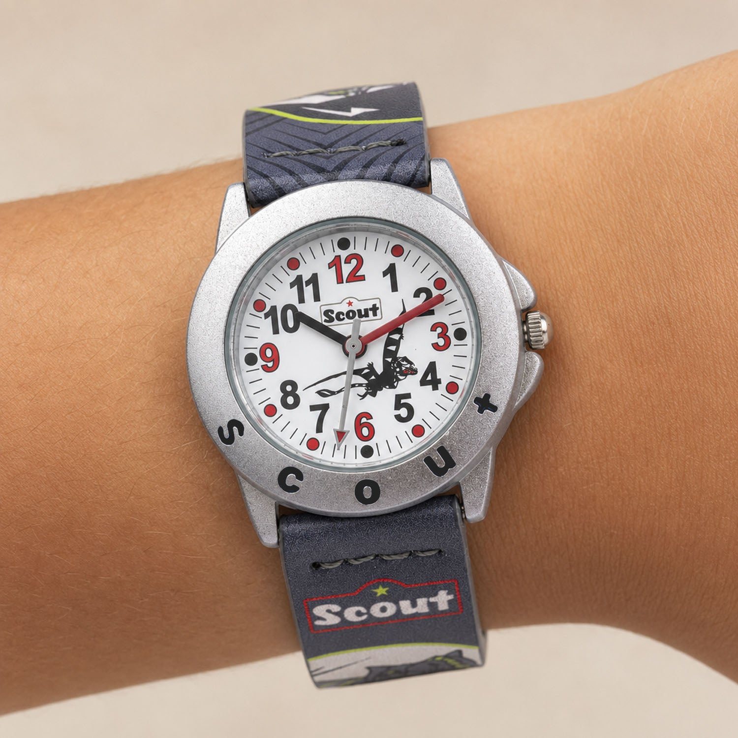 Scout Kinderuhr Star Kids Dino-Motiven