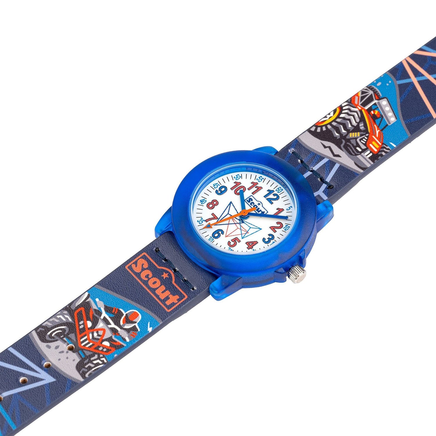 Scout Kinderuhr Crystal mit Offroad Truck & Quad-Motiven