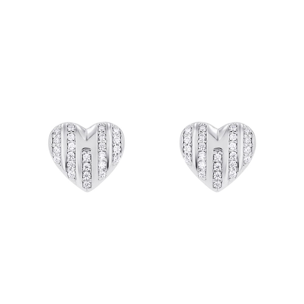 s.Oliver Damen Ohrstecker mit Herz