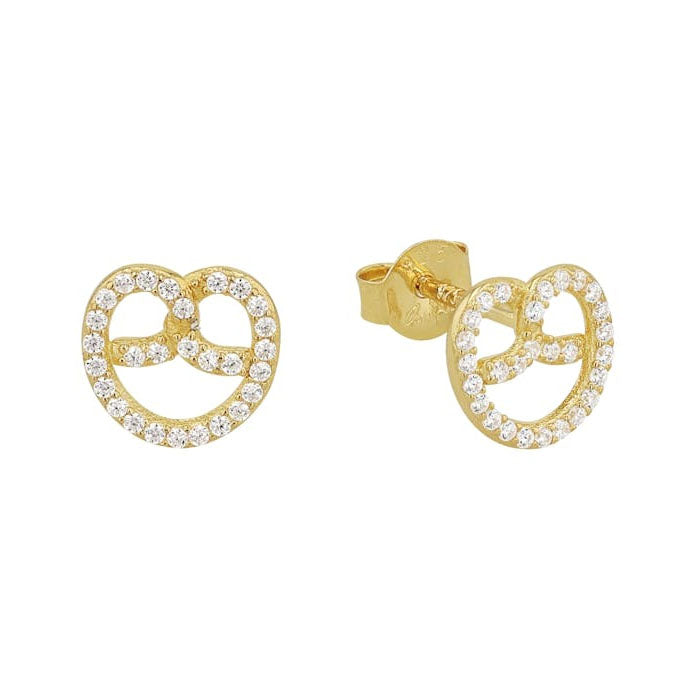 Amor Damen Ohrstecker Brezel