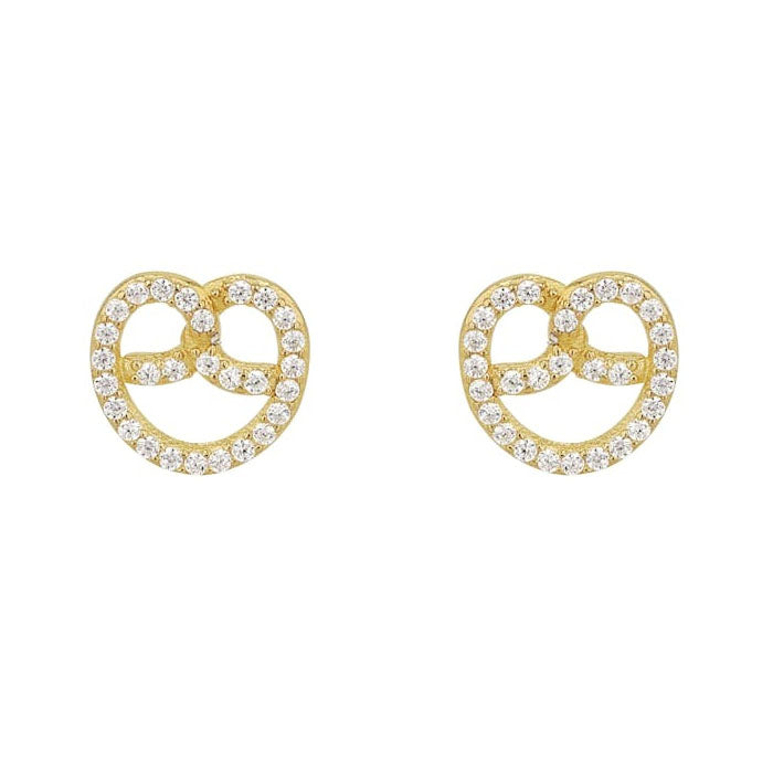 Amor Damen Ohrstecker Brezel