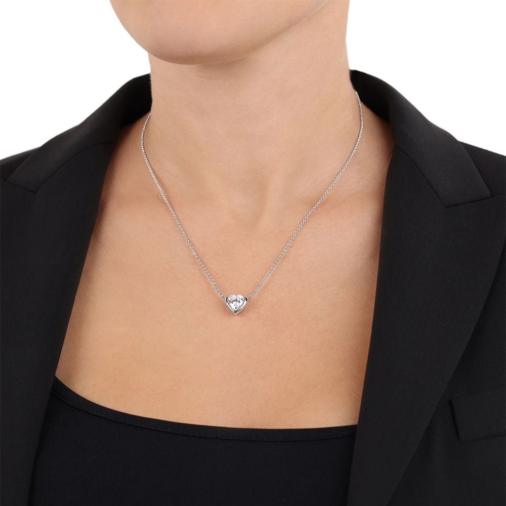 JOOP! Damen Halskette mit Herzanhänger