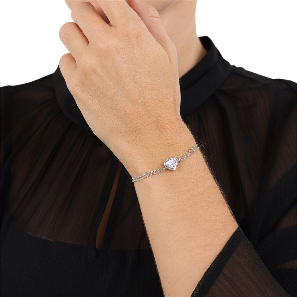 JOOP! Damen Armband mit Herzanhänger