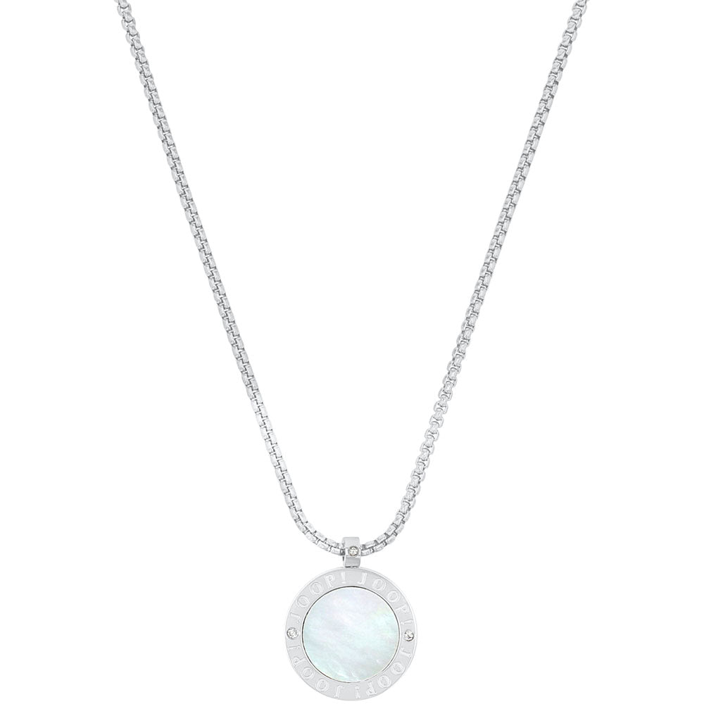 JOOP! Damen Halskette mit Perlmutt-Anhänger