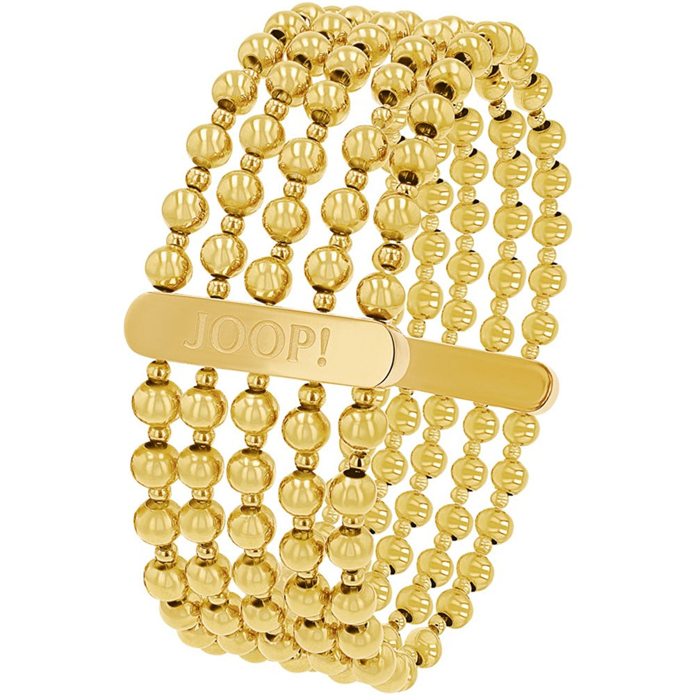 JOOP! Damen Armband Kugeln Edelstahl vergoldet