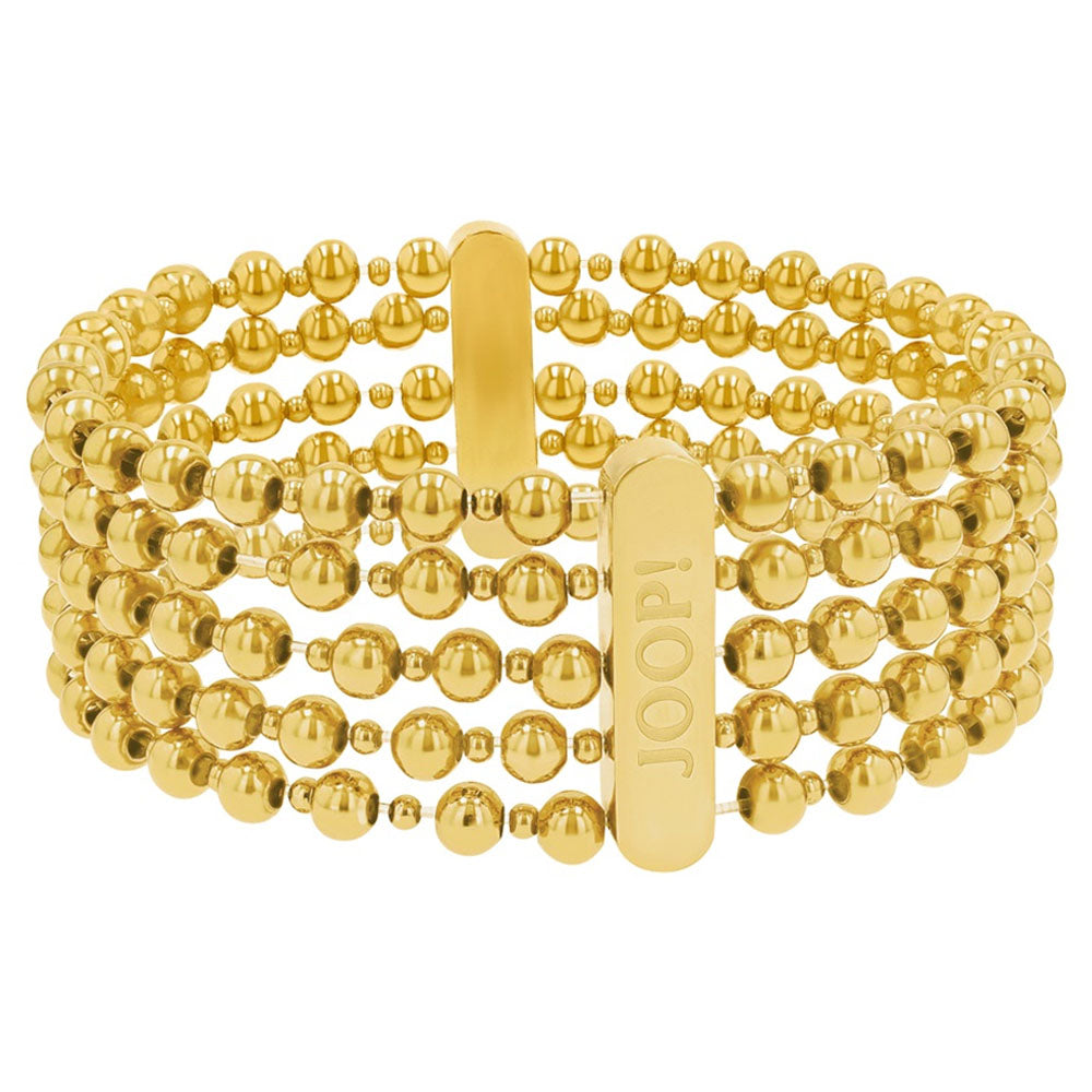 JOOP! Damen Armband Kugeln Edelstahl vergoldet