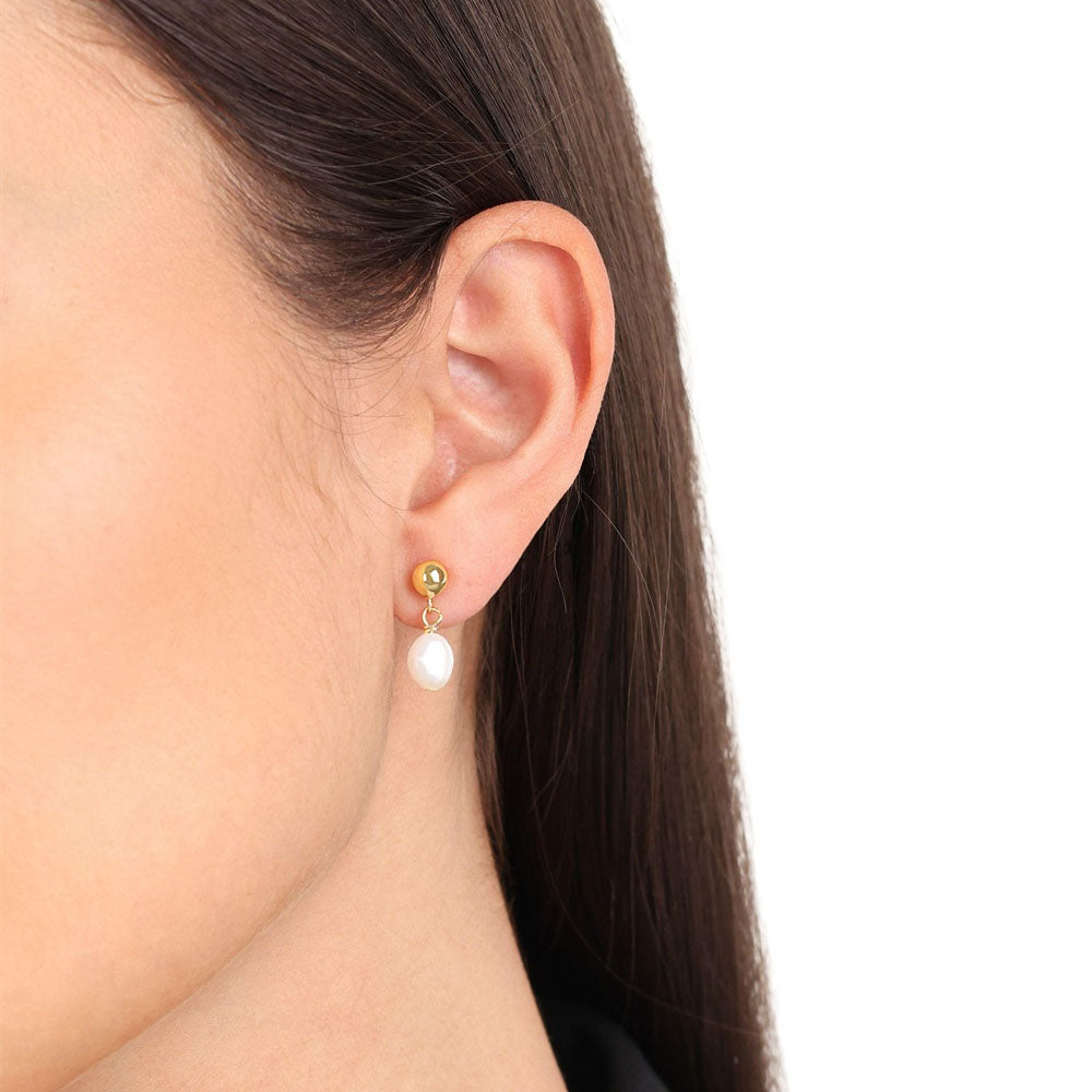 s.Oliver Damen Ohrstecker mit Perle