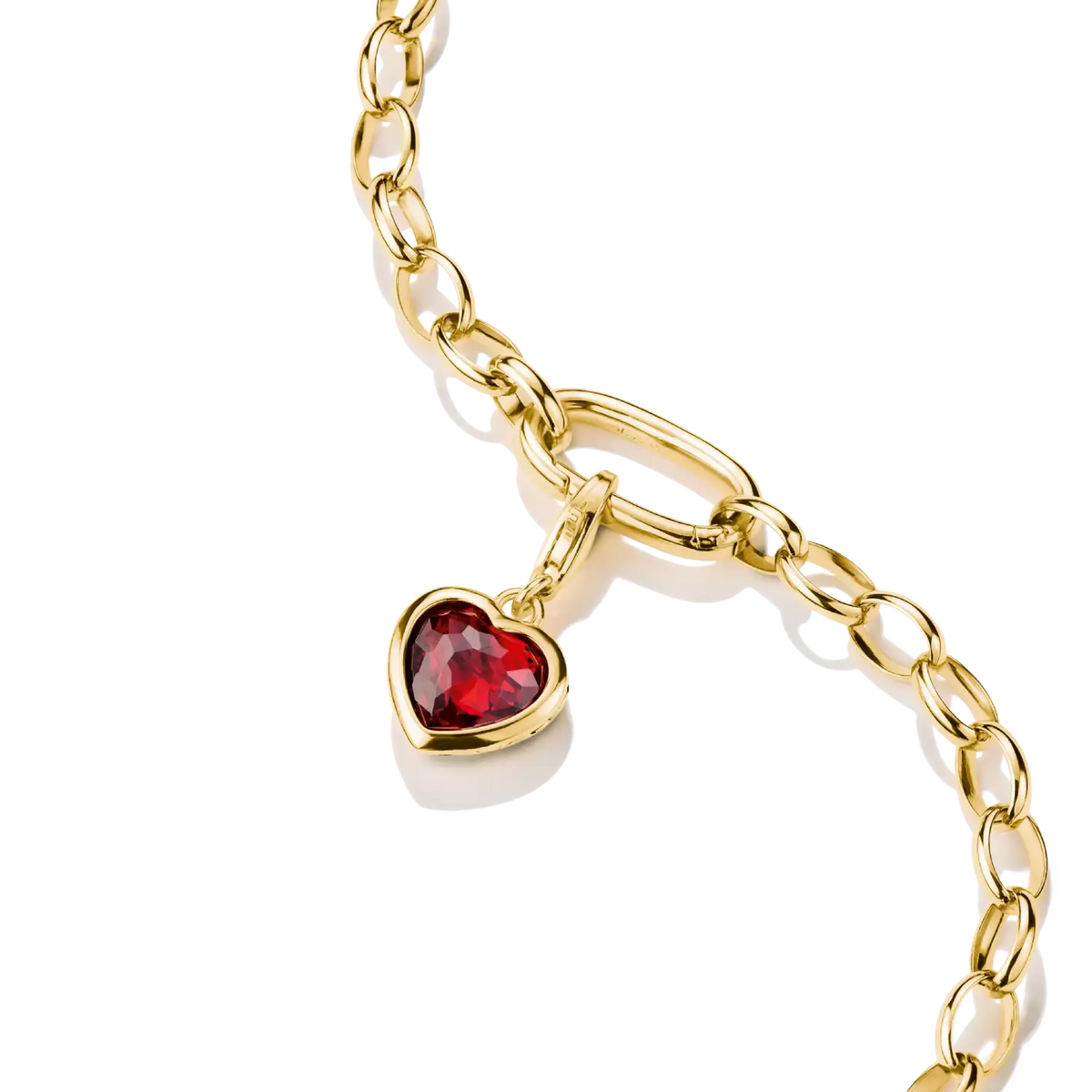 Thomas Sabo Charm-Anhänger Herz Rot vergoldet - Original