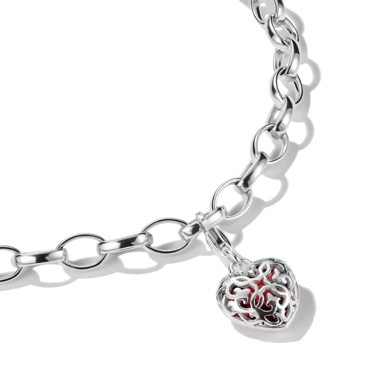 Thomas Sabo Charm-Anhänger Herz Rot Silber- Original