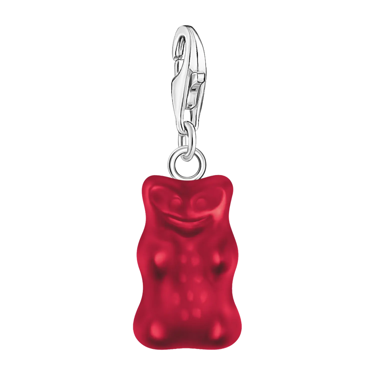 Thomas Sabo Charm-Goldbären-Anhänger in Rot Silber - Original