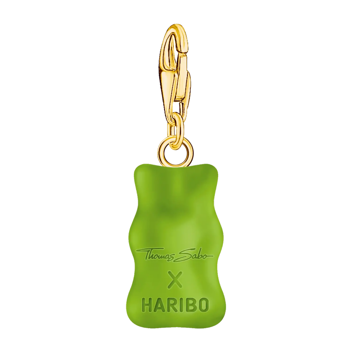 Thomas Sabo Charm-Goldbären-Anhänger in Grün Gold - Original