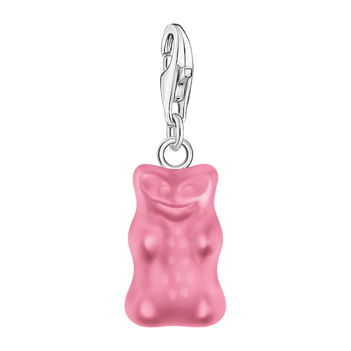 Thomas Sabo Charm-Goldbären-Anhänger in Pink Silber - Original