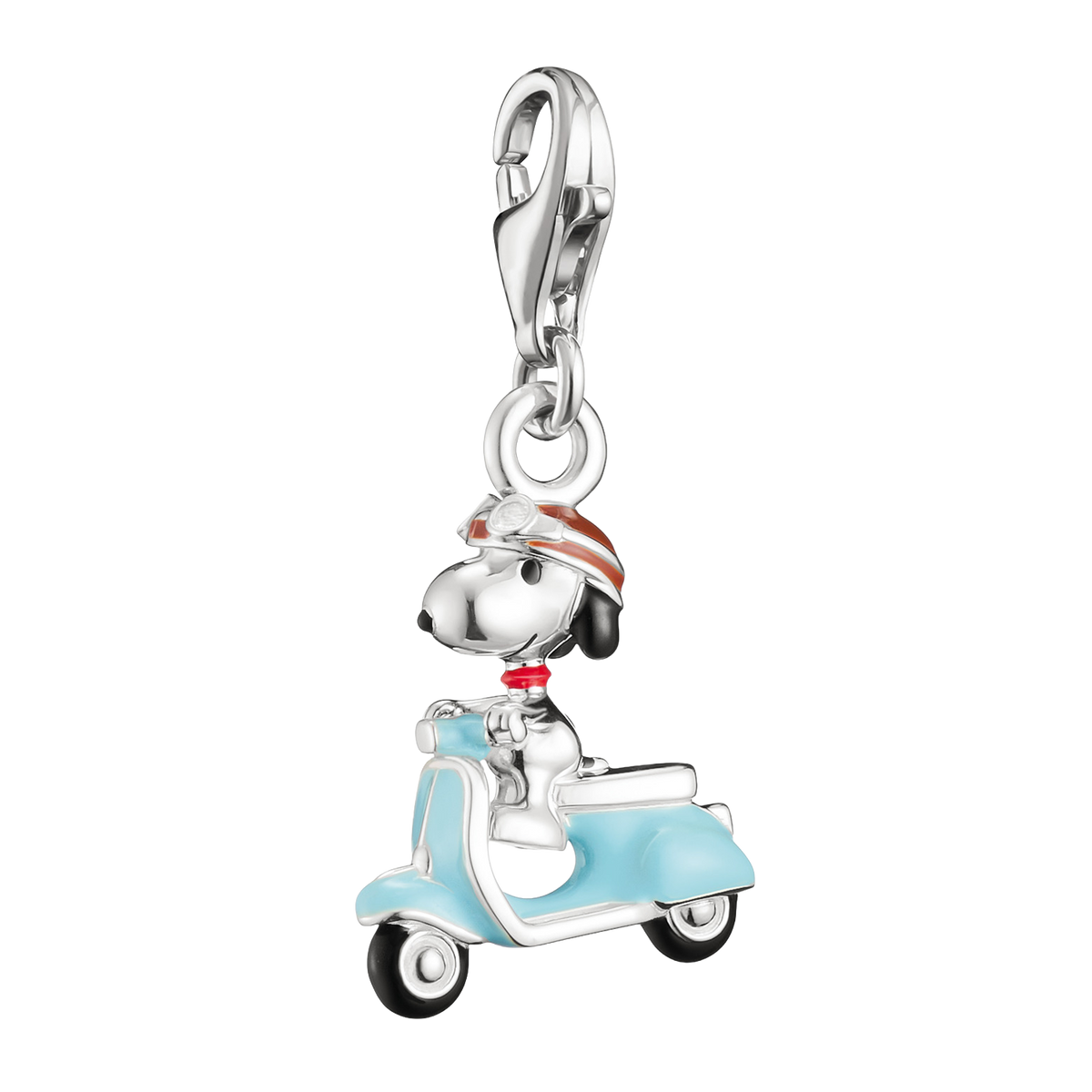 Thomas Sabo Peanuts™ Charm Snoopy auf Motorroller – Original