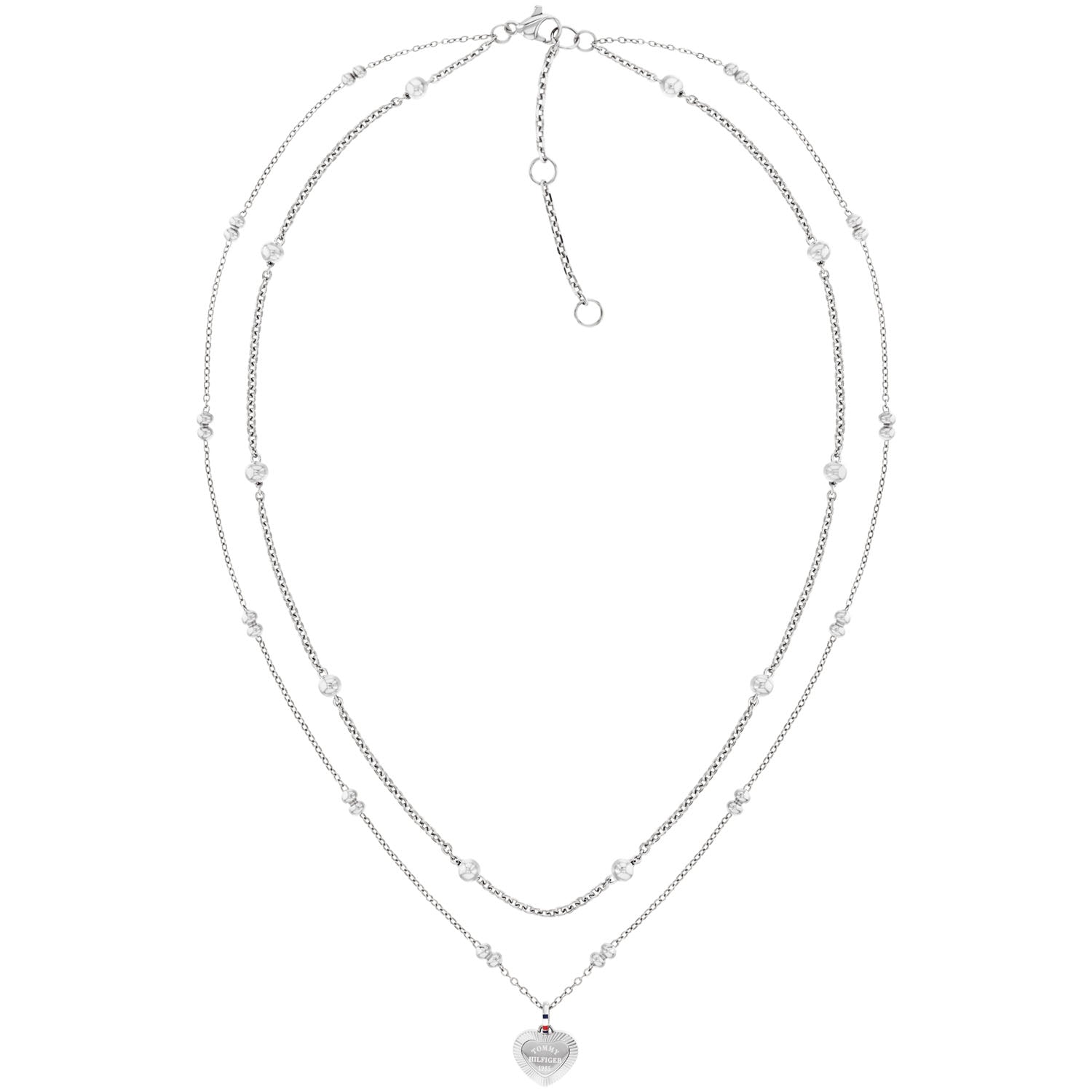 Tommy Hilfiger Damenkette mit Herz Anhänger Layered