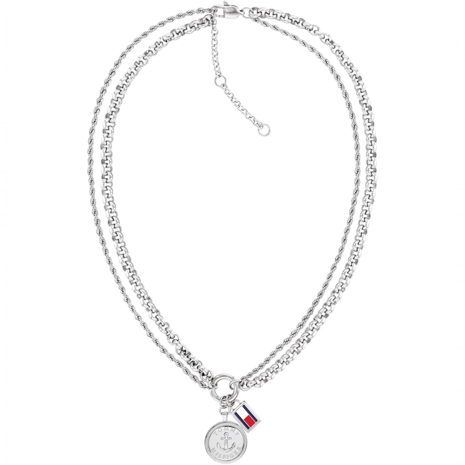 Tommy Hilfiger Damenkette mit Anhänger Charms