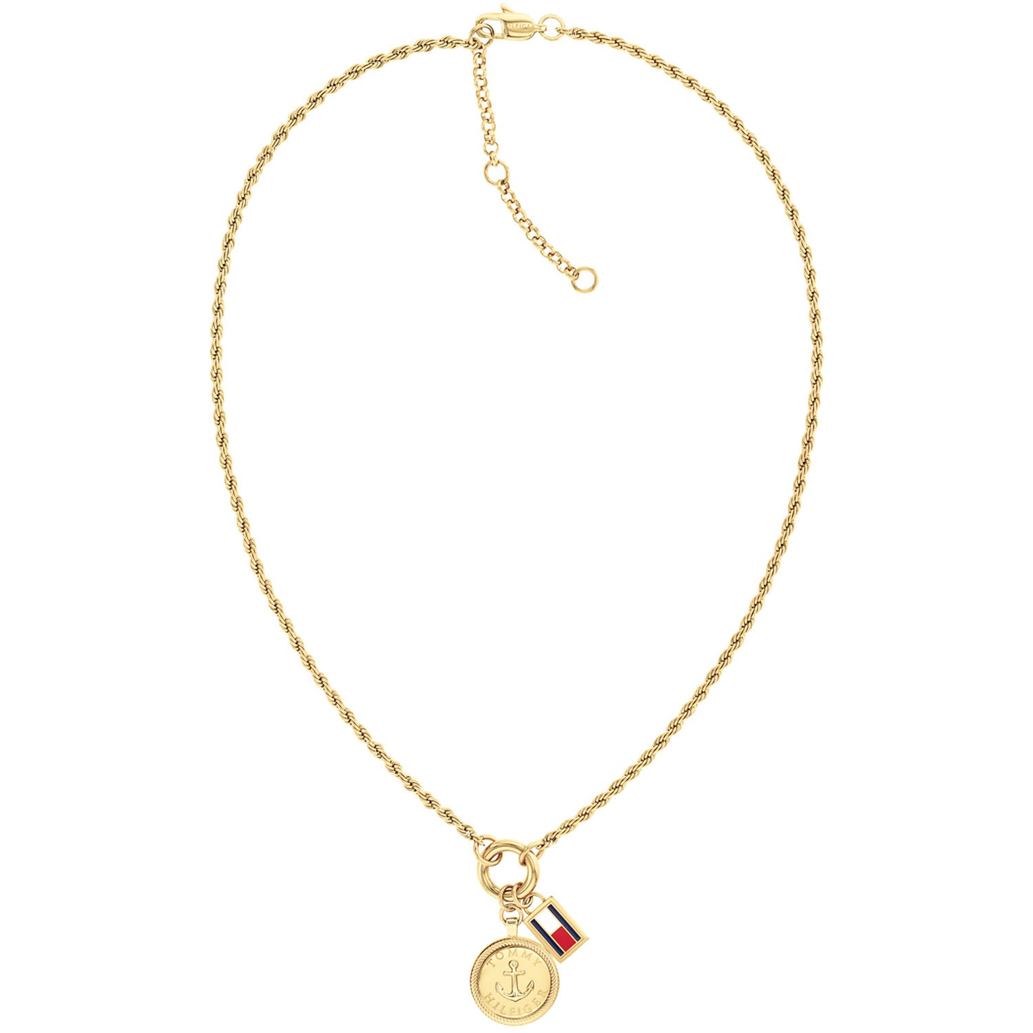 Tommy Hilfiger Damenkette mit Anhänger Charms