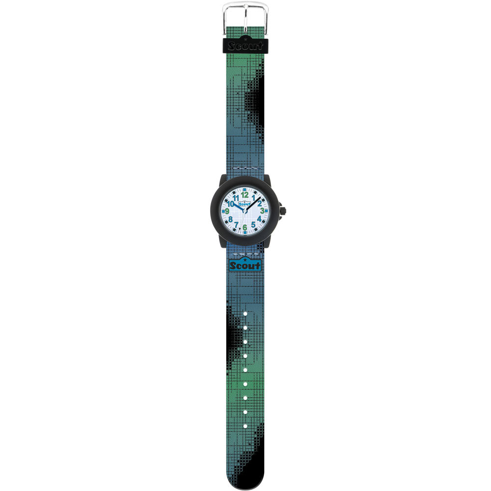 Scout Kinderuhr Crystal Grün-Blau-Schwarz