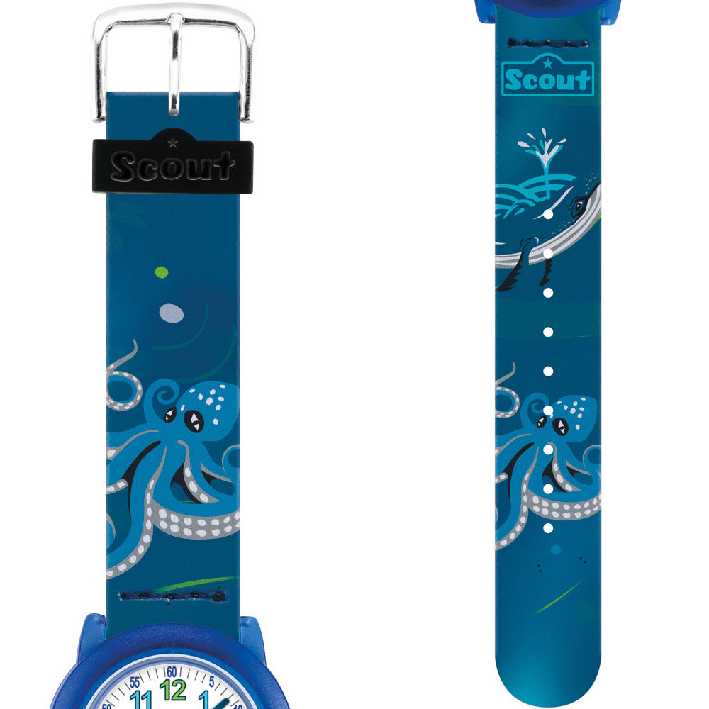 Scout Kinderuhr Crystal Unterwasserwelt & Wal
