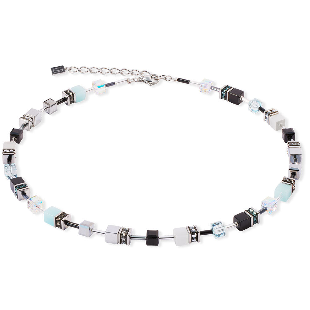 GeoCUBE® Iconic Halskette Ice Serenity Silber