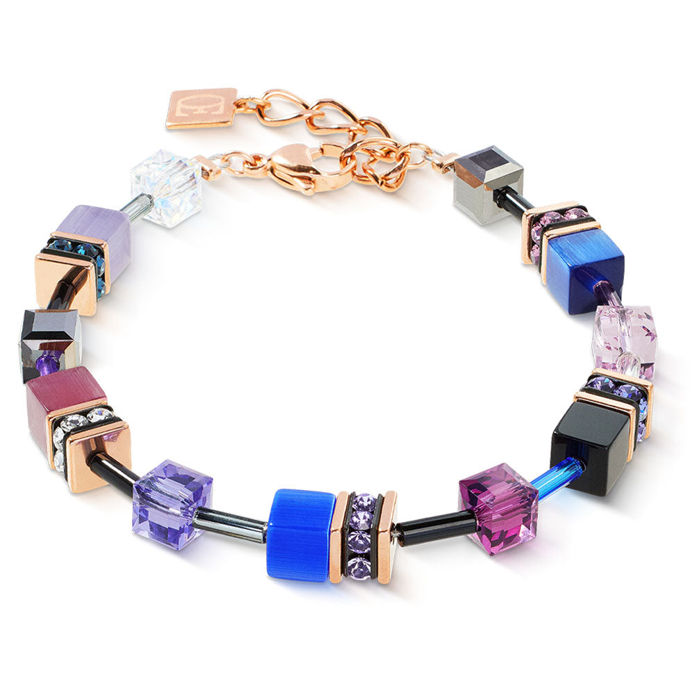 GeoCUBE® Iconic Armband Blue Moon Roségold