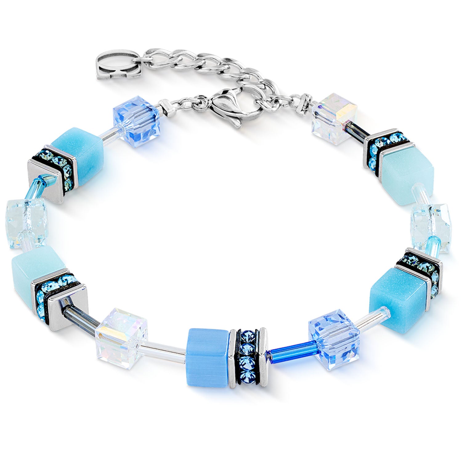 GeoCUBE® Iconic Armband Aqua-Blau