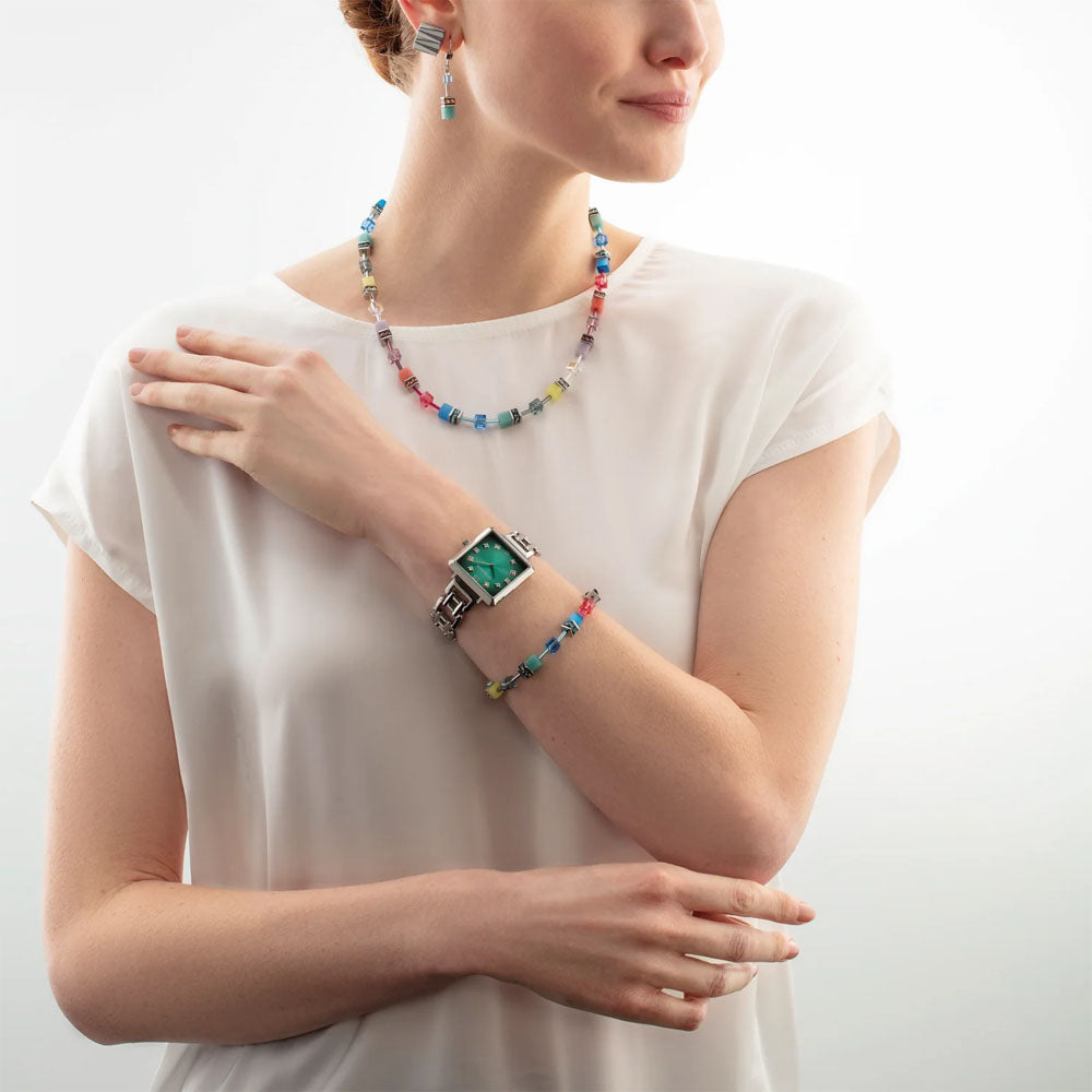 GeoCUBE® Iconic Armband Magic Silber