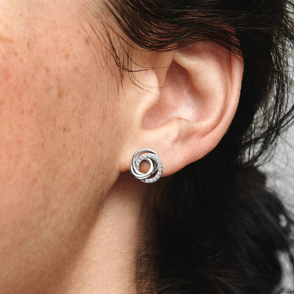 Pandora Familie Für Immer Verschlungene Ohrstecker