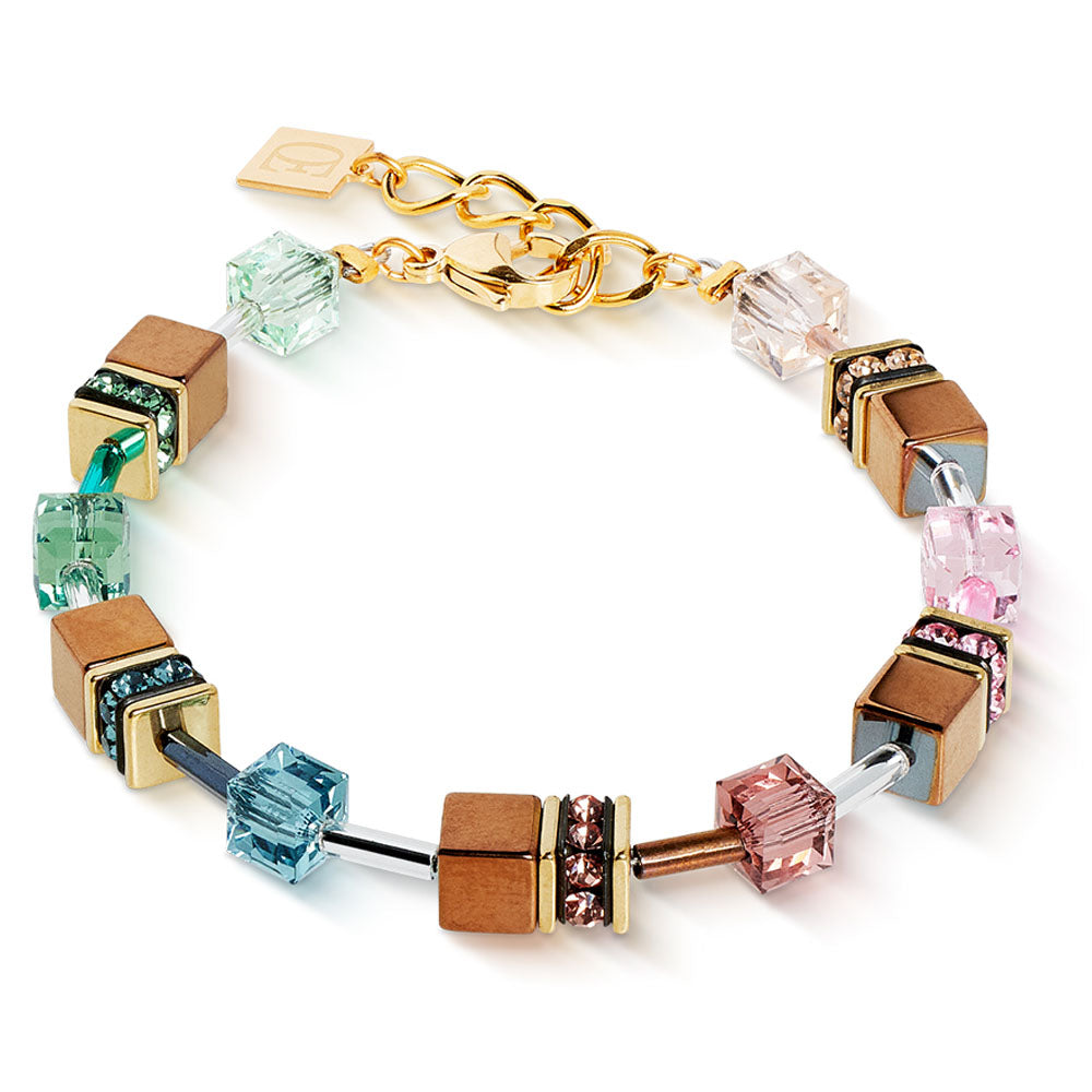 GeoCUBE® Iconic Metallic Armband Art Nouveau Gold