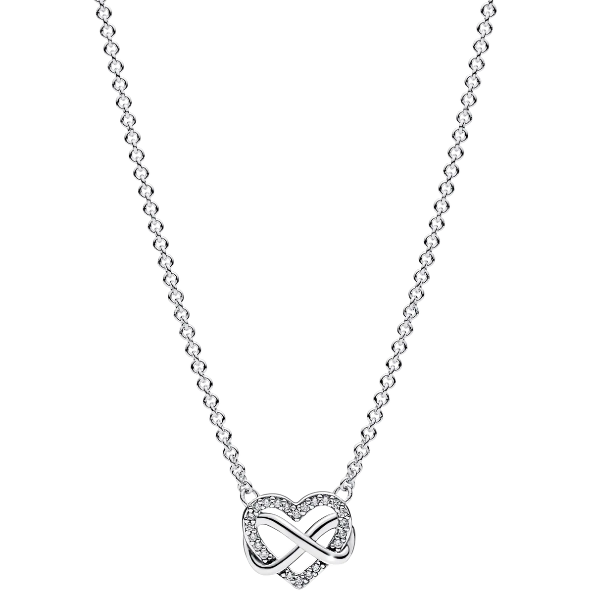 Pandora Funkelnde Unendlichkeits-Herz Collier-Halskette