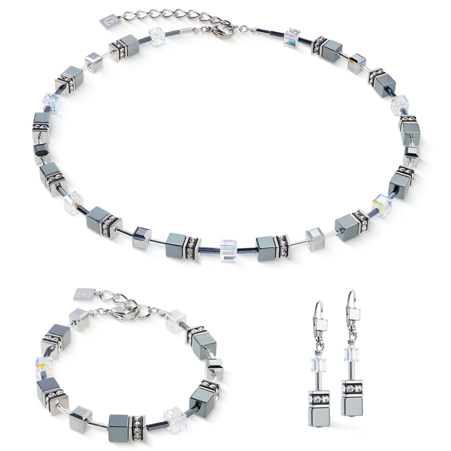 GeoCUBE® Armband Platinum