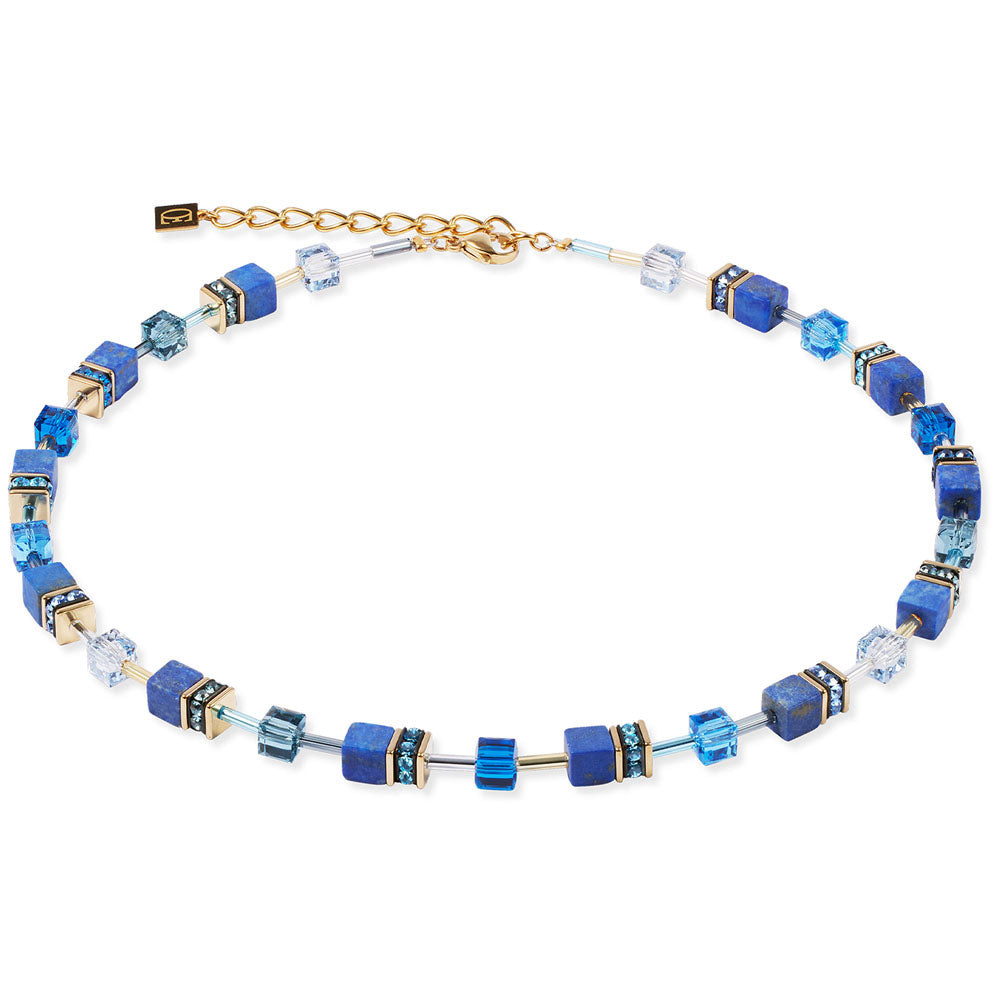 GeoCUBE® Iconic Precious Halskette Blau