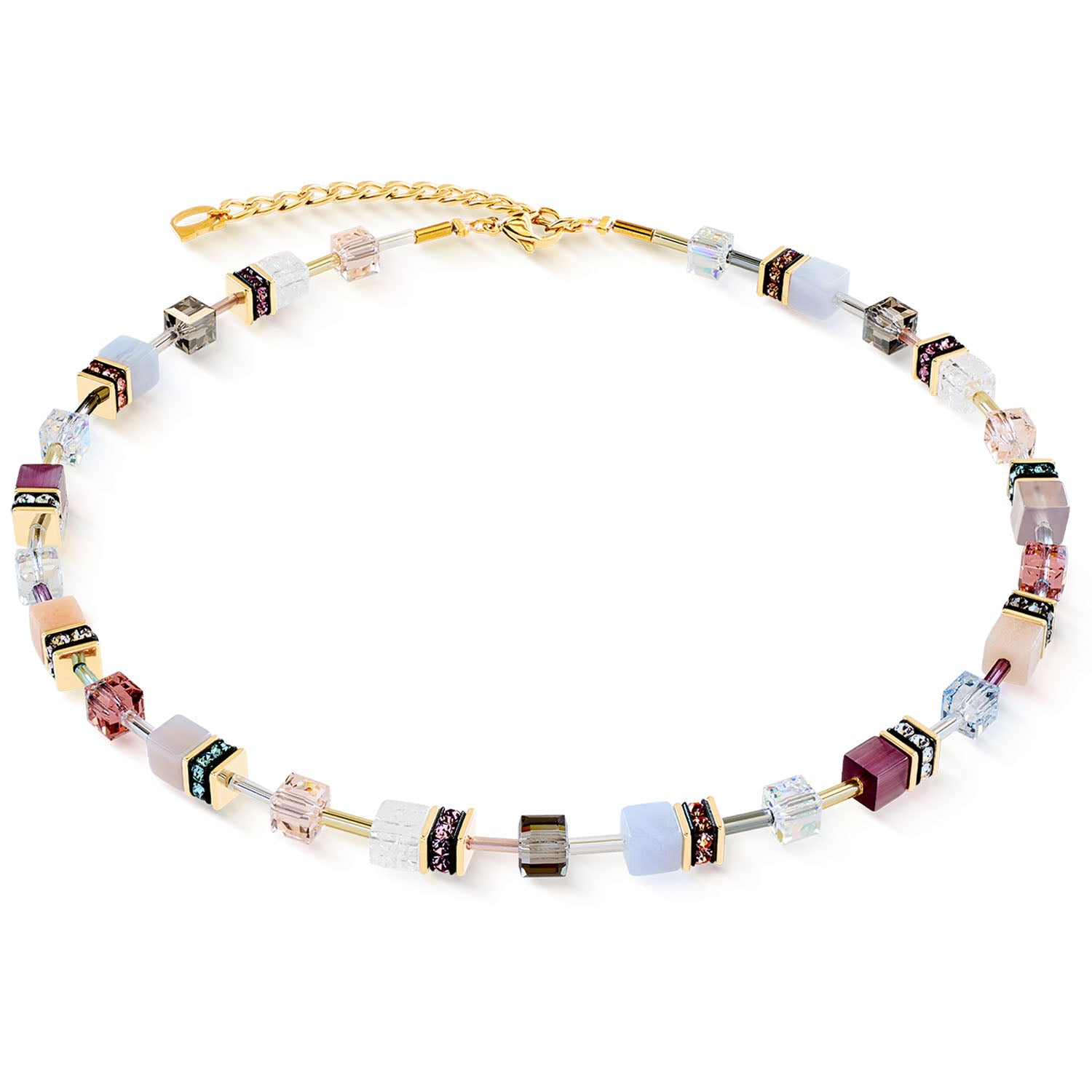 GeoCUBE® Iconic Precious Halskette Golden Blush