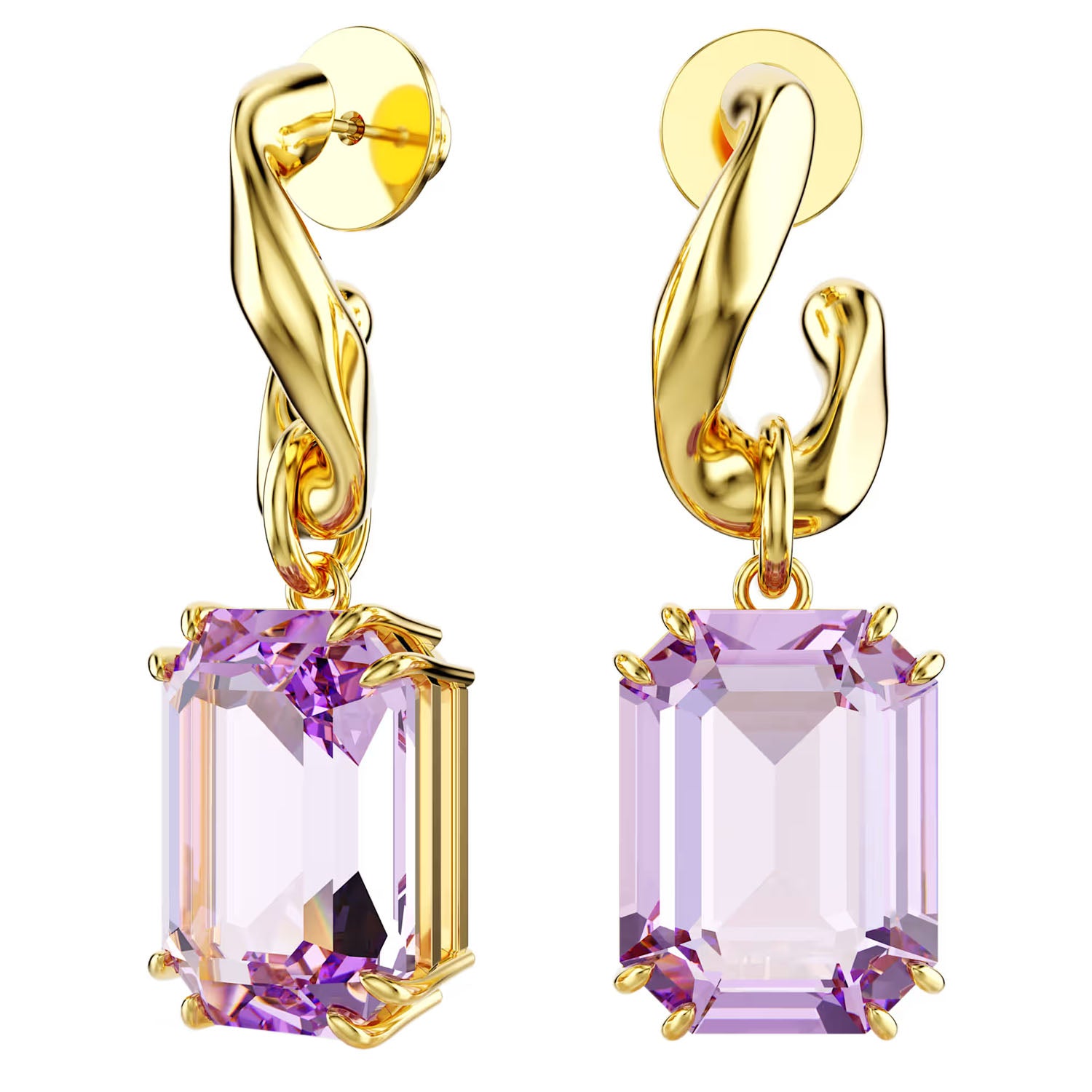 Swarovski Millenia Drop-Ohrhänger Violett