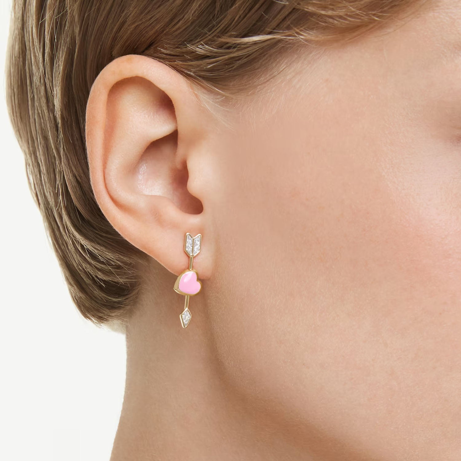 Swarovski Idyllia Drop-Ohrhänger Herz mit Pfeil