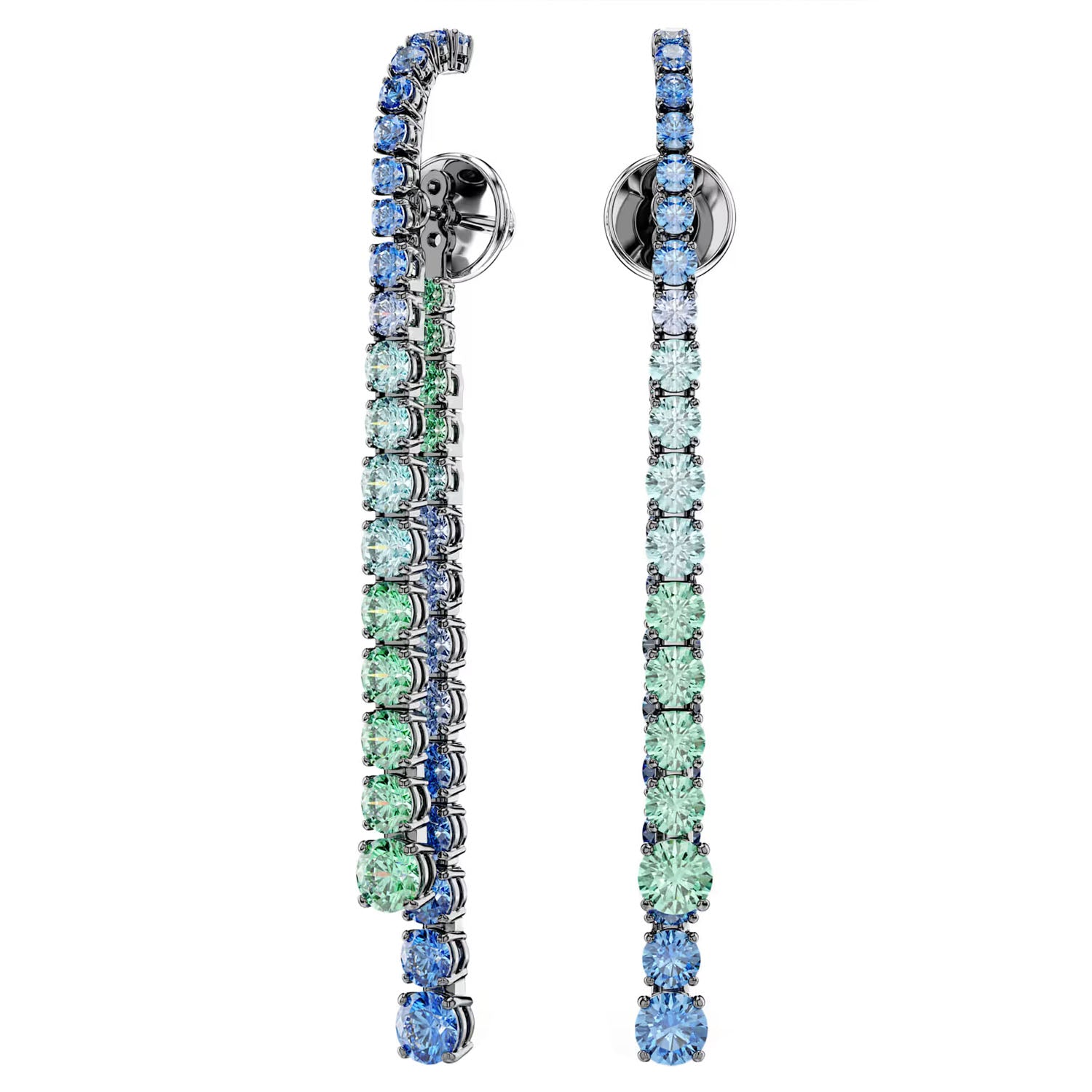 Swarovski Matrix Drop-Ohrhänger Rutheniert