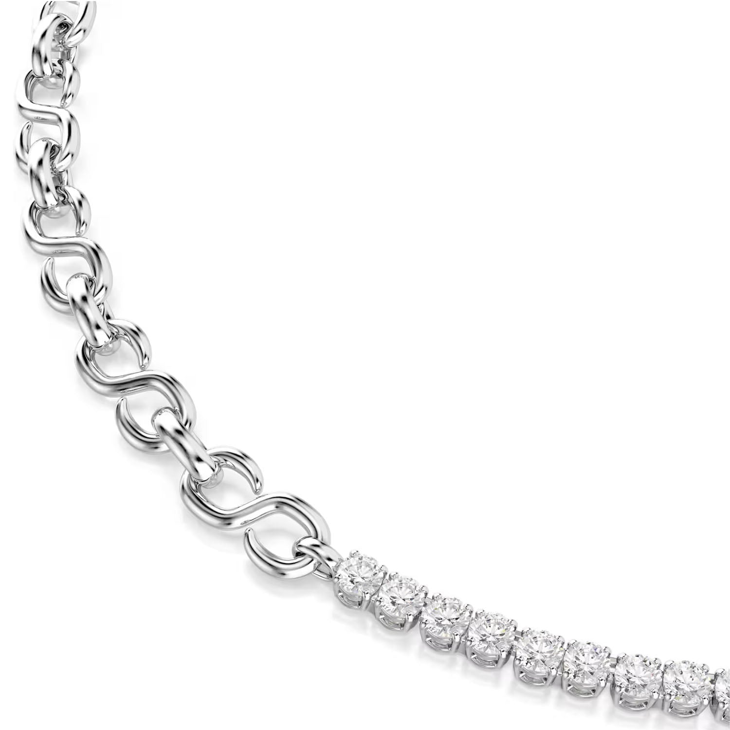 Swarovski Matrix Halskette S-Form