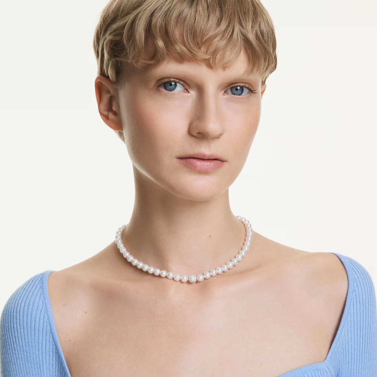 Swarovski Matrix Halskette mit Kristallperlen