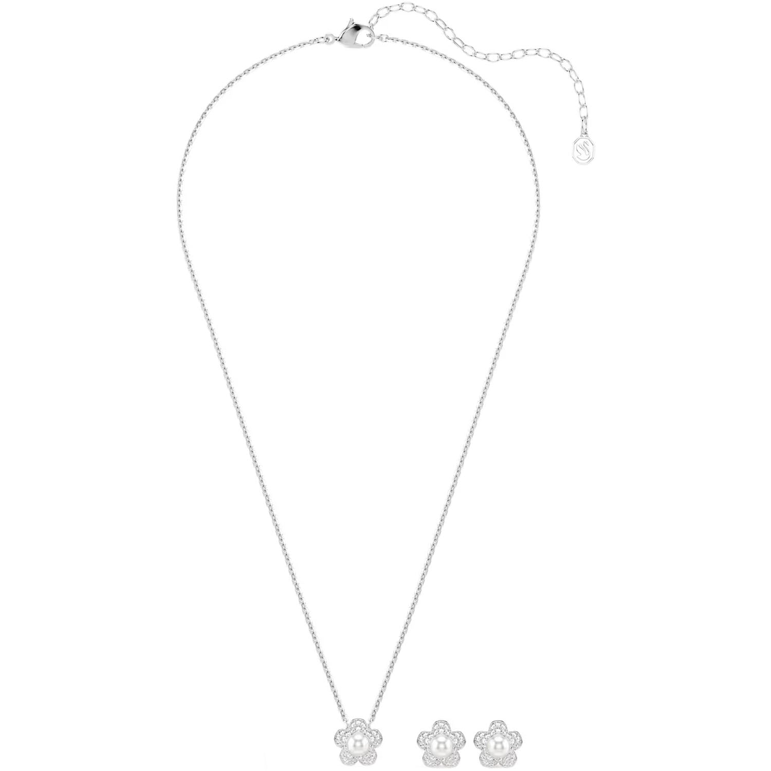 Ariana Grande x Swarovski Set Halskette & Ohrstecker Blume