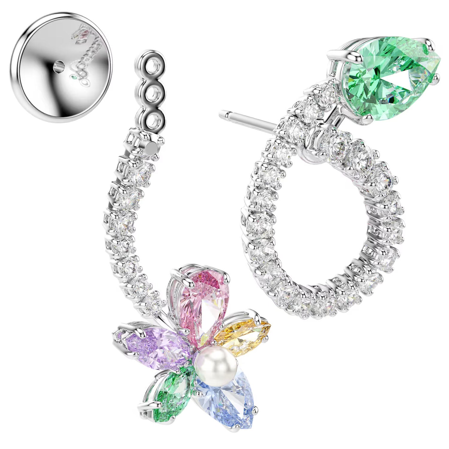 Ariana Grande x Swarovski Drop-Ohrhänger mit Ohrring Jacket Libelle & Blume